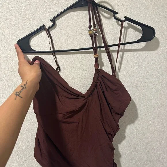 🎀A.L.C. Gabi Asymmetric Top - Brown - Picture 8 of 10